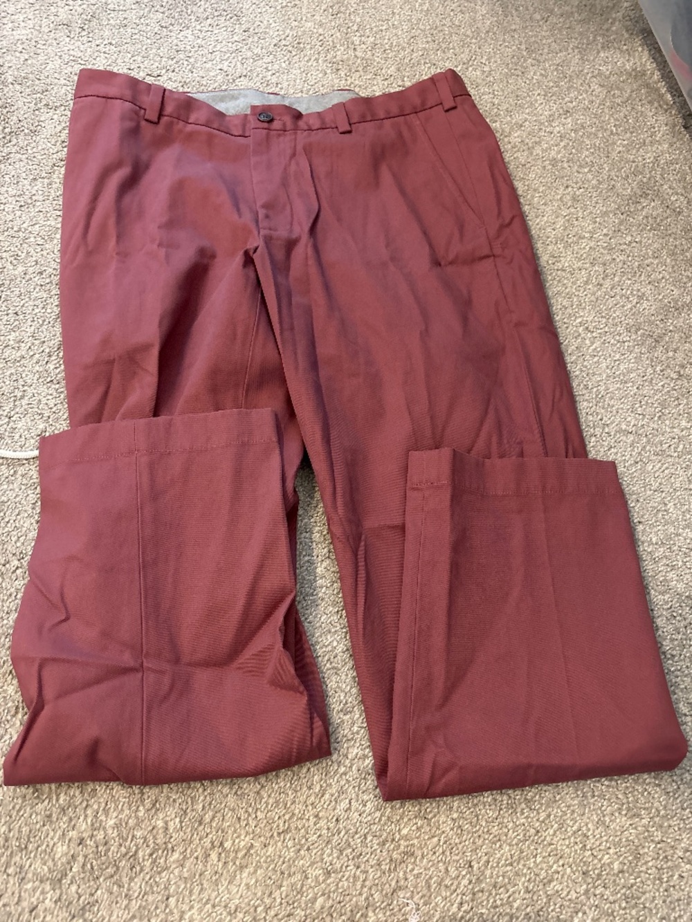 Reddish slacks